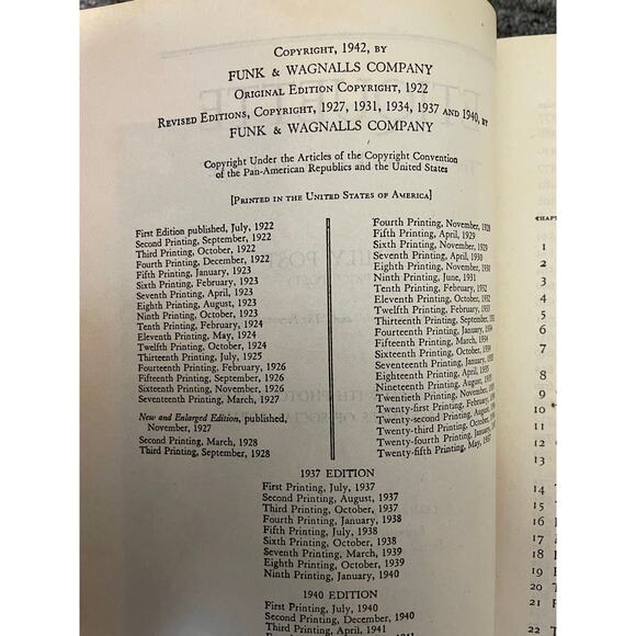 Vintage 1942 Emily Post Book of Etiquette Hardcover Mid Century Manners - Picture 7 of 12